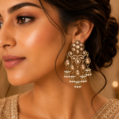 Pakhi Earrings - Champagne