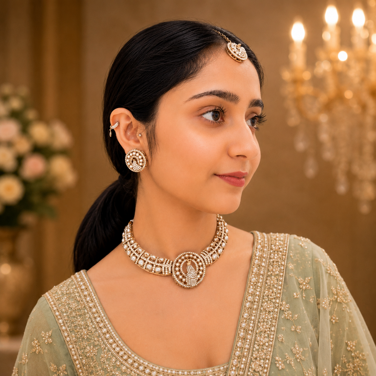 Nisha Peacock Hasli - White