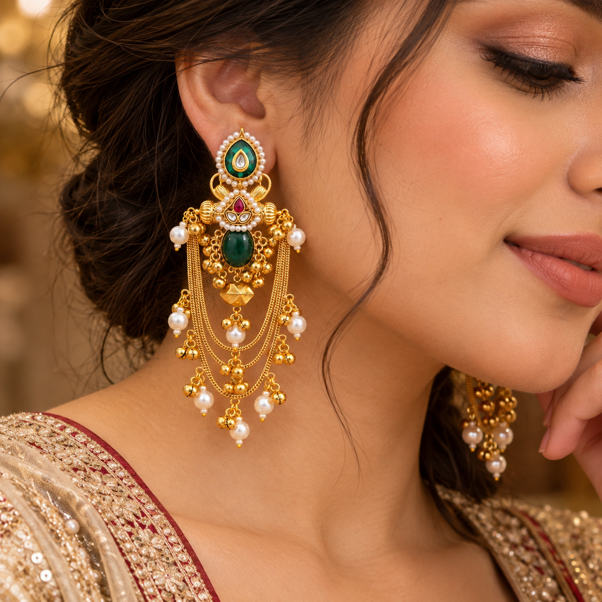 Maitri Earring - Green