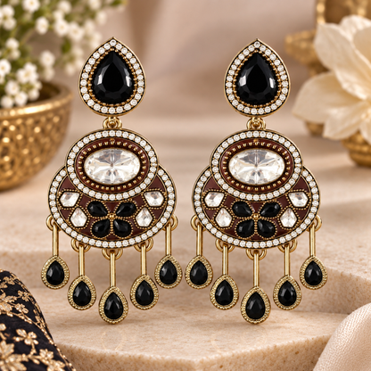 Amaira Earrings - Black