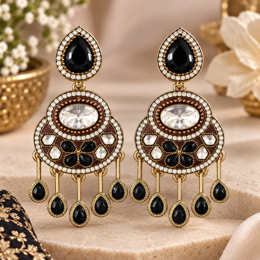 Amaira Earrings - Black