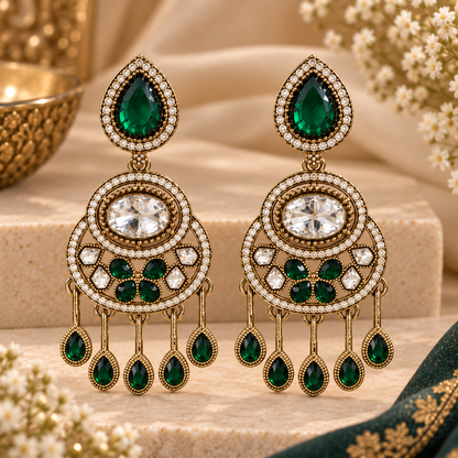 Amaira Earrings - Green