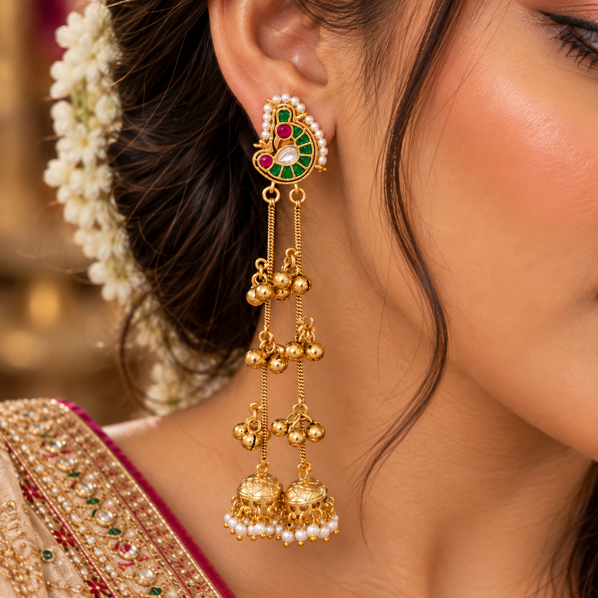 Yukta Earrings - Green
