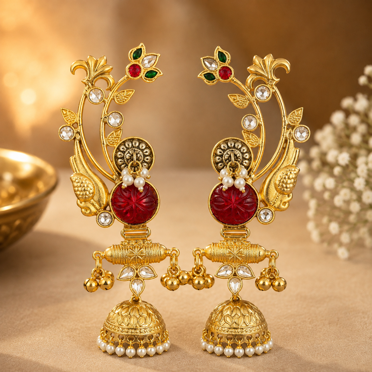 Karisa Earcuffs - Red