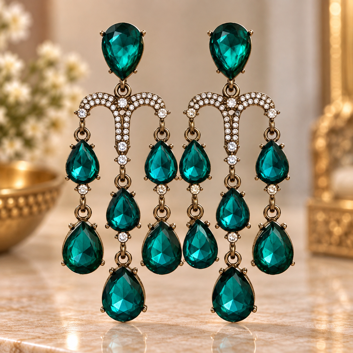 Yukti Earrings - Firozi