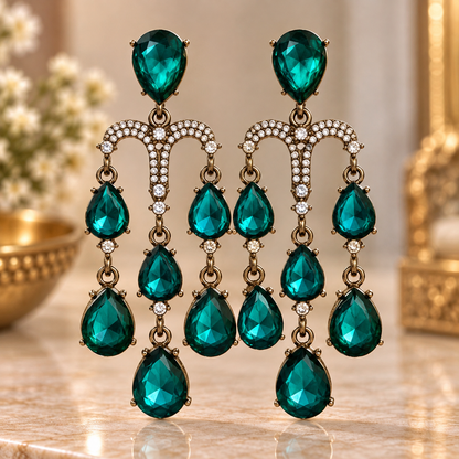 Yukti Earrings - Firozi