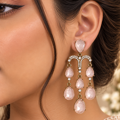 Yukti Earrings - Pink