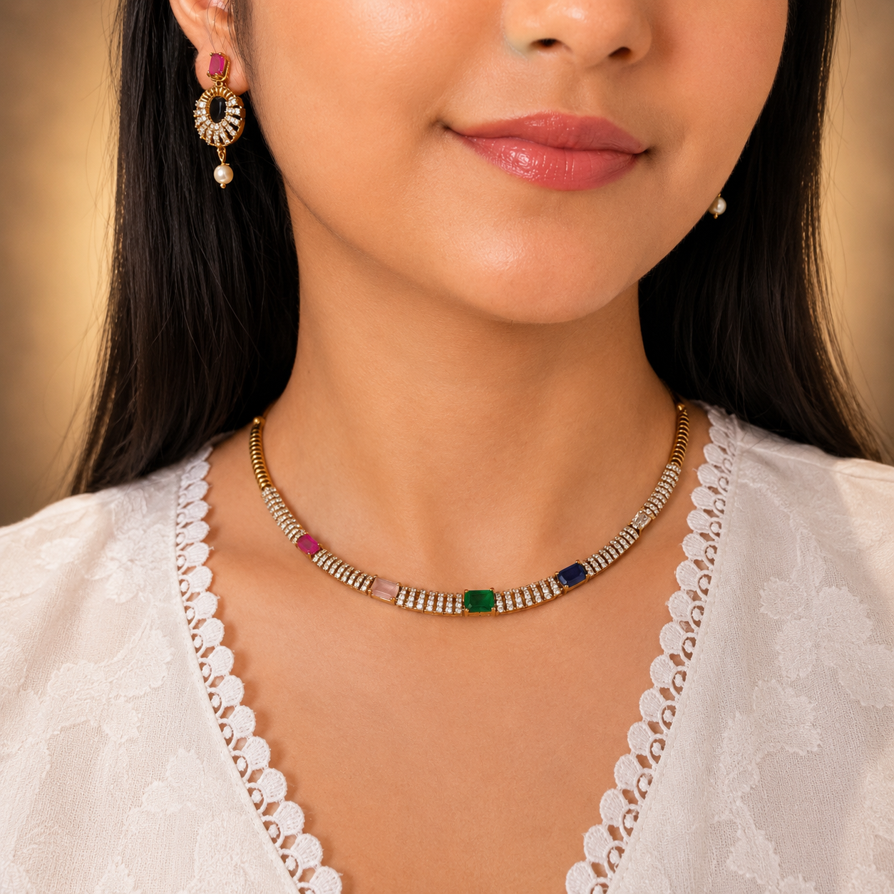 Malti Ad Necklace - Multi