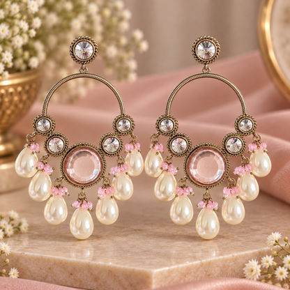 Ruhbani Chandbali - Pink