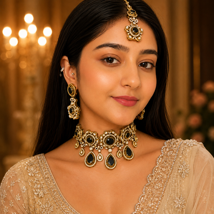 Adya Sabya Choker - Blue