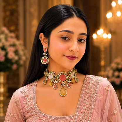 Sirat Sabya Choker - Multi