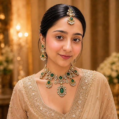 Preeti Sabya Necklace - Green