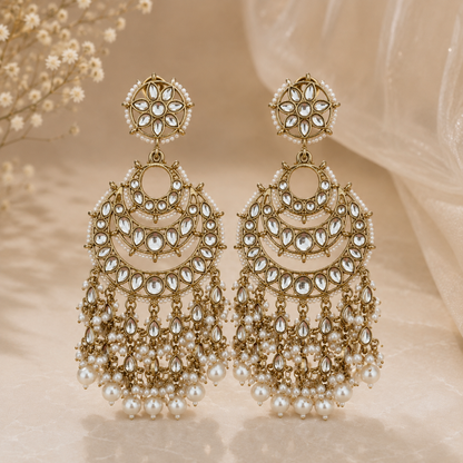 Riba Chandbali - White