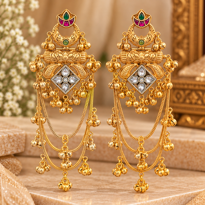 Qurbat Earrings - White