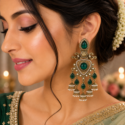 Ishvara Earrings - Green