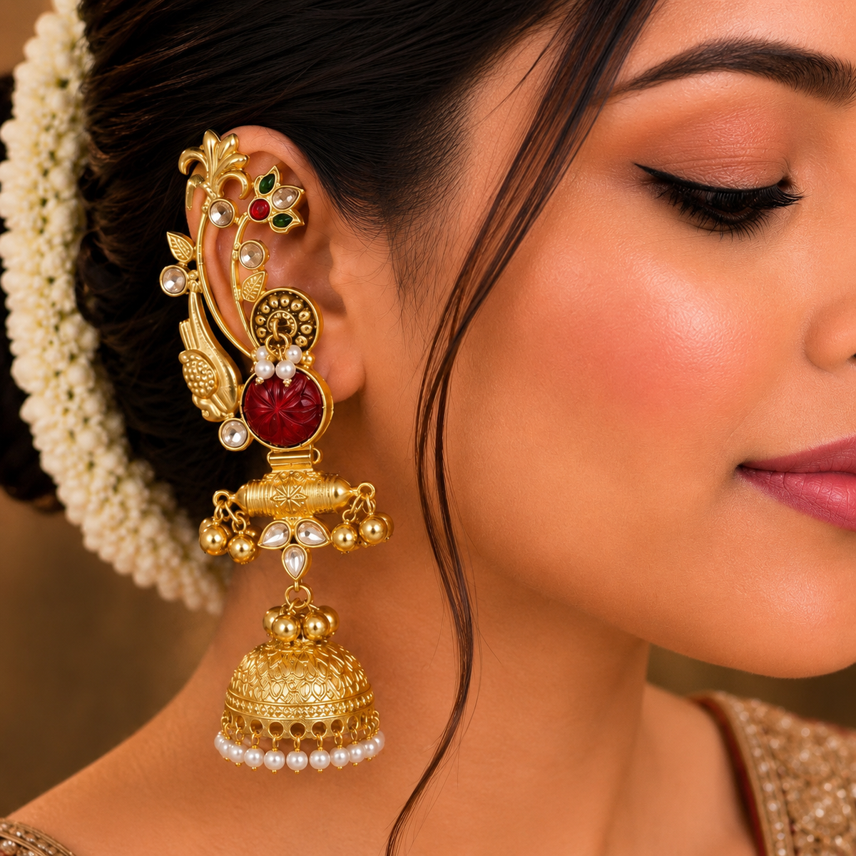 Karisa Earcuffs - Red