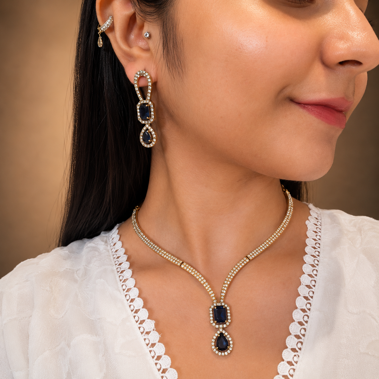 Beny Ad Necklace - Blue