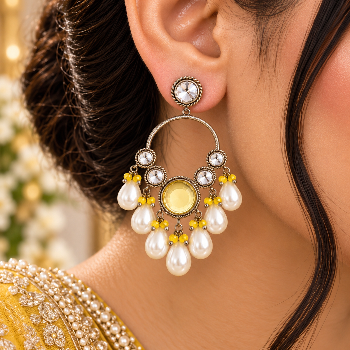 Ruhbani Chandbali - Yellow
