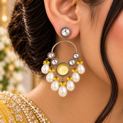 Ruhbani Chandbali - Yellow
