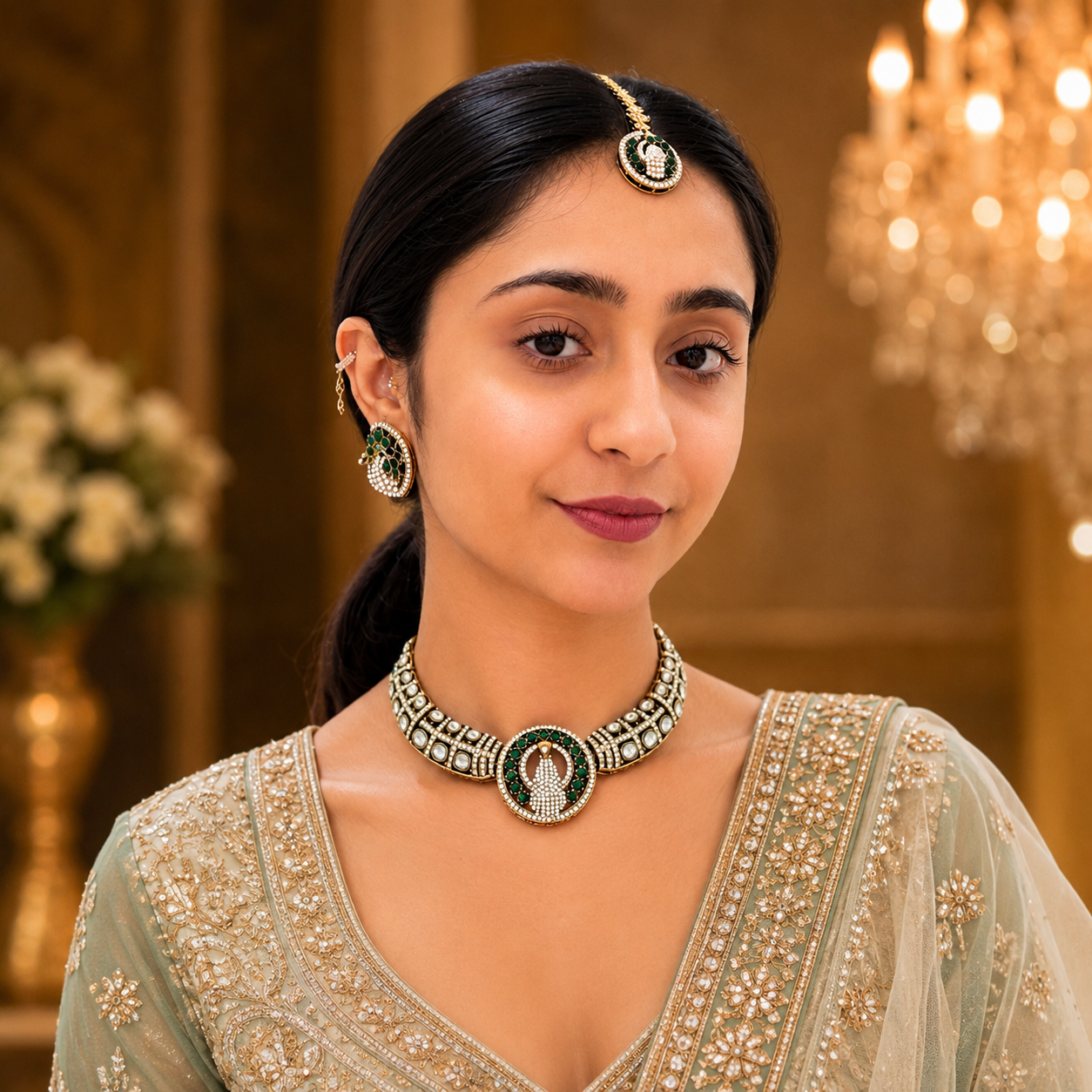 Nisha Peacock Hasli - Green
