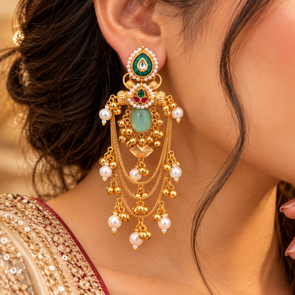 Maitri Earrings - Mint