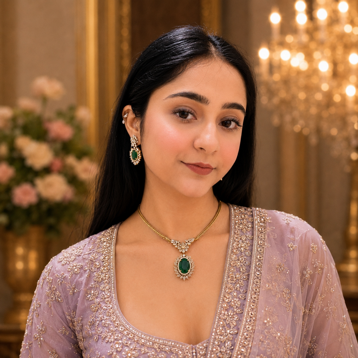 Inayat Ad Necklace - Green