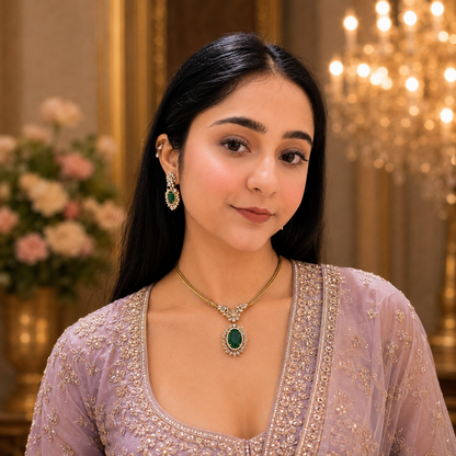 Inayat Ad Necklace - Green