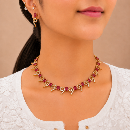 Simran Ad Necklace - Rani