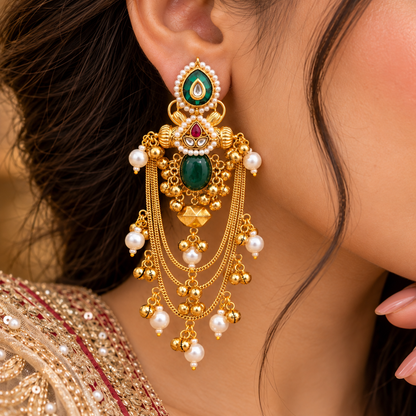 Maitri Earring - Green