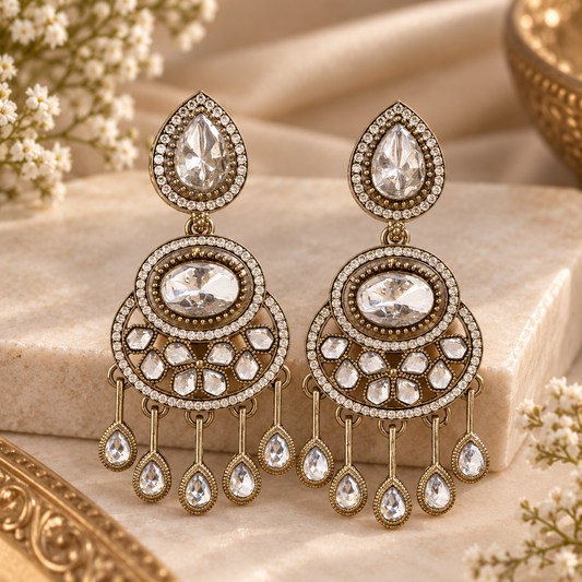 Amaira Earrings - White