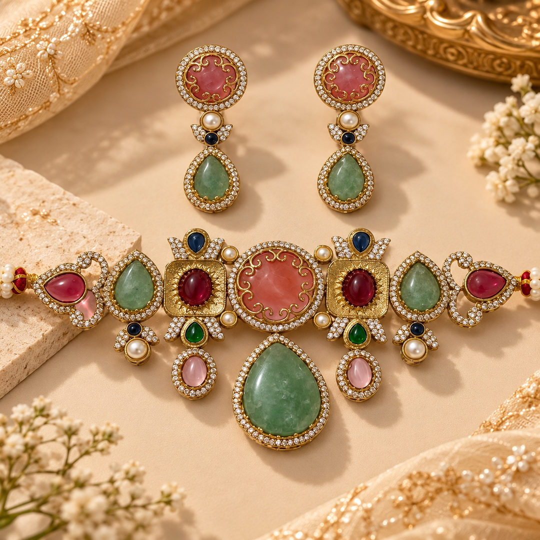 Turkish Sabya Choker - Multi