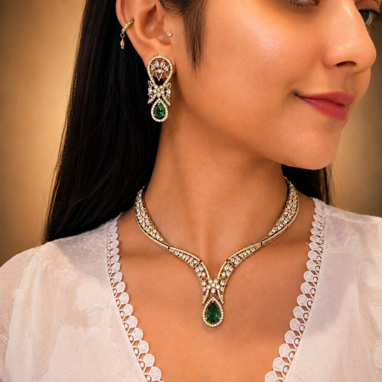 Ishima Ad Necklace - Green