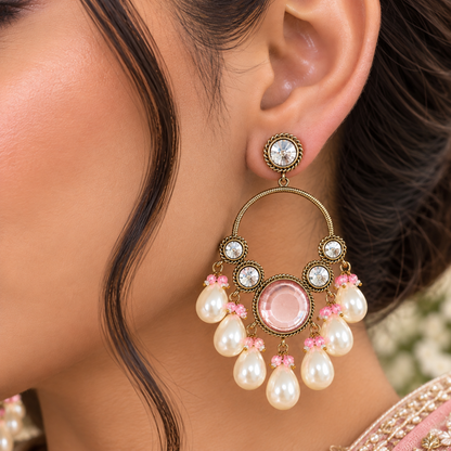 Ruhbani Chandbali - Pink