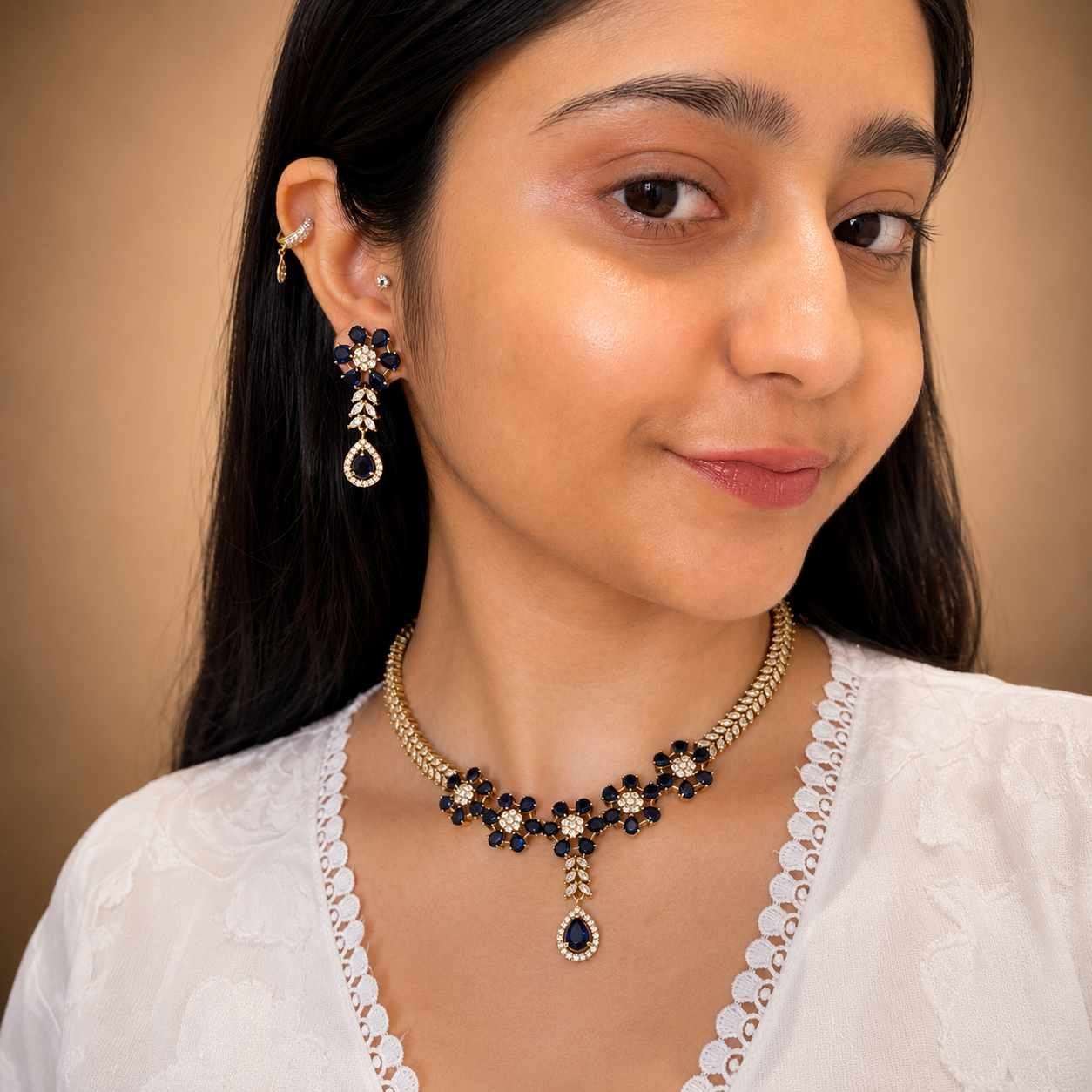 Tisha Ad Necklace - Blue