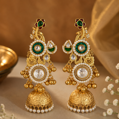 Mishtha Earcuffs - Green