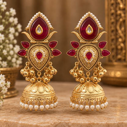 Alizeh Jhumki - Maroon