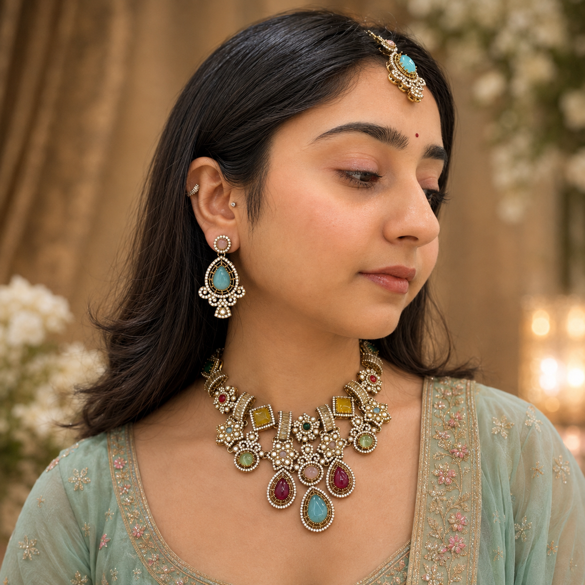 Aneha Sabya Necklace - Multi