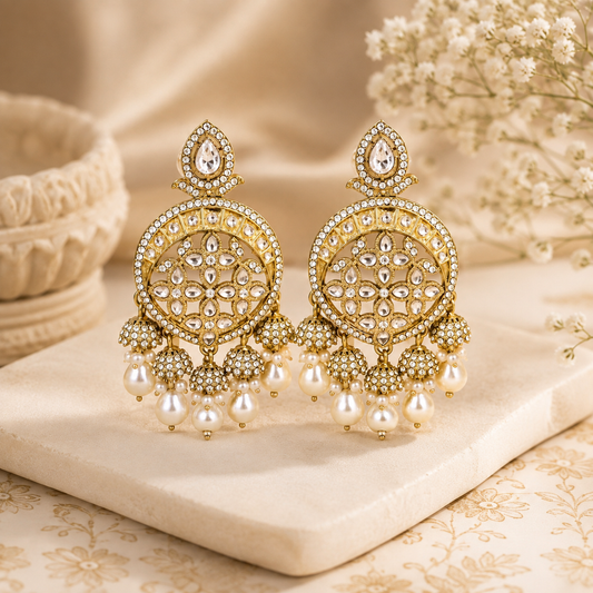 Reeva Earrings - White