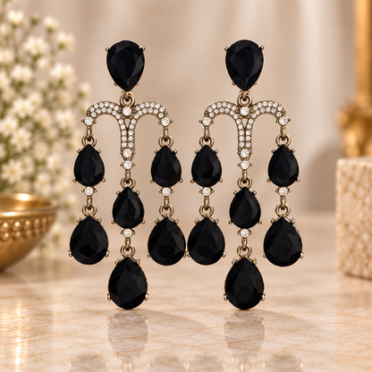 Yukti Earrings - Black