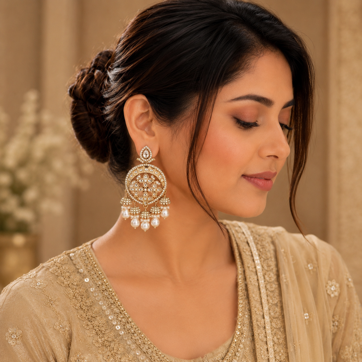 Reeva Earrings - White