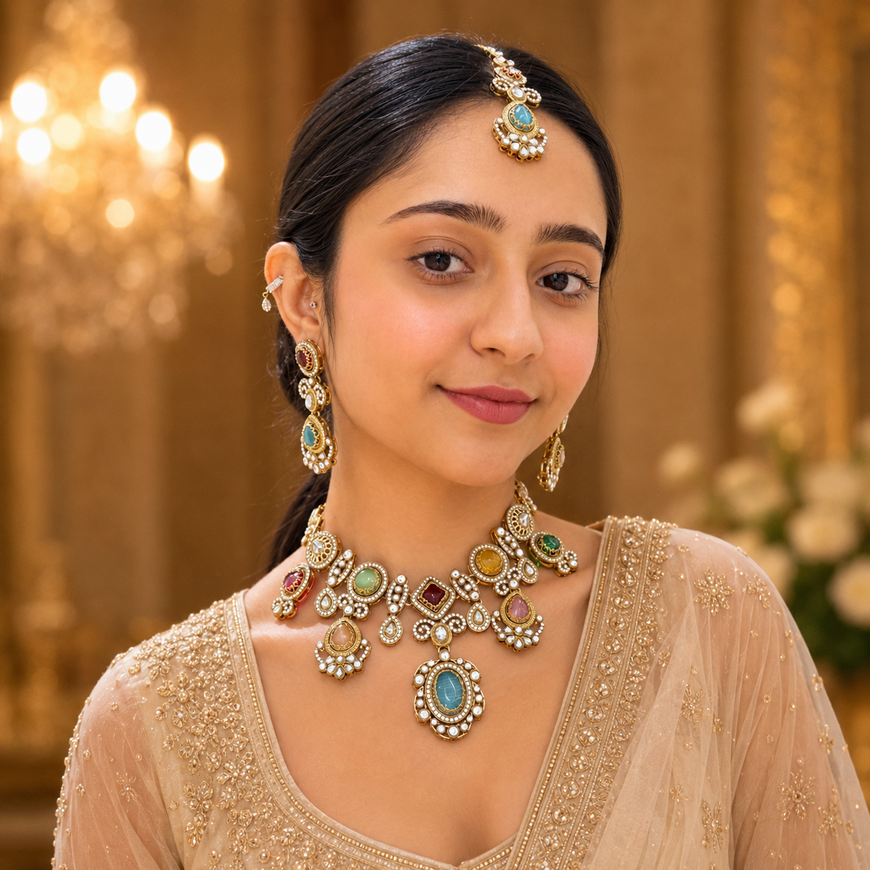 Preeti Sabya Necklace - Multicolor