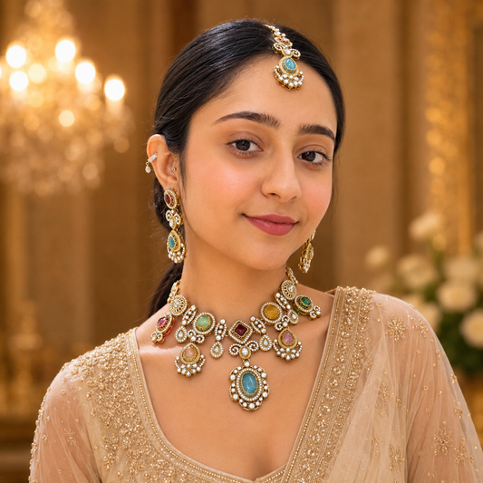 Preeti Sabya Necklace - Multicolor
