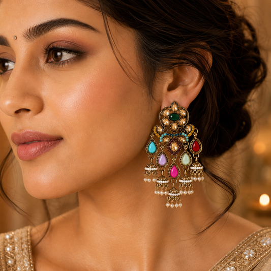 Pakhi Earrings - Multi