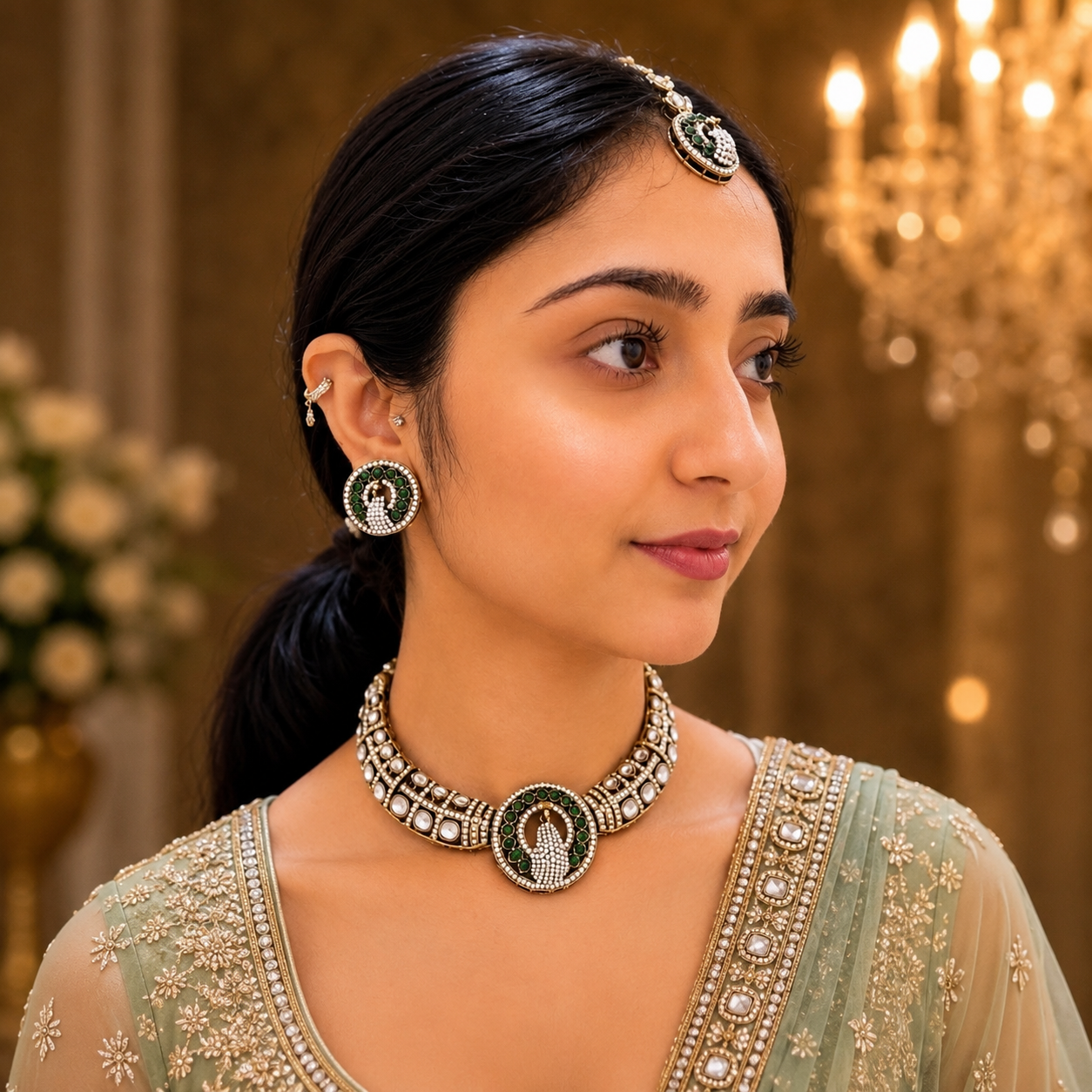 Nisha Peacock Hasli - Green