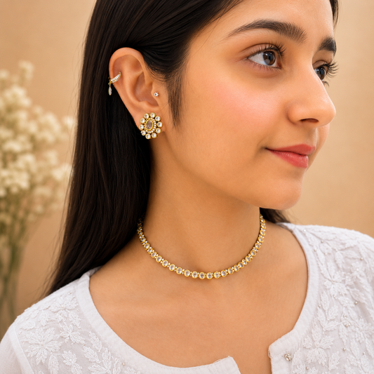 Ruvika Ad Necklace - White