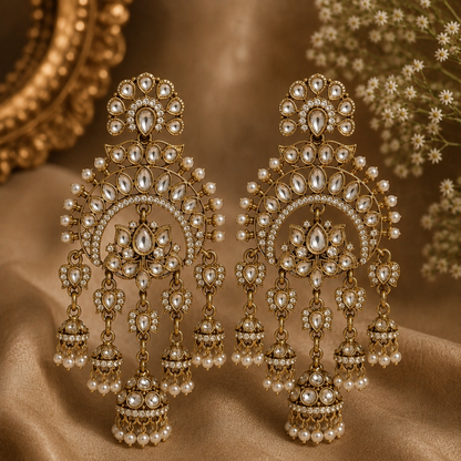 Faiza Earrings - White