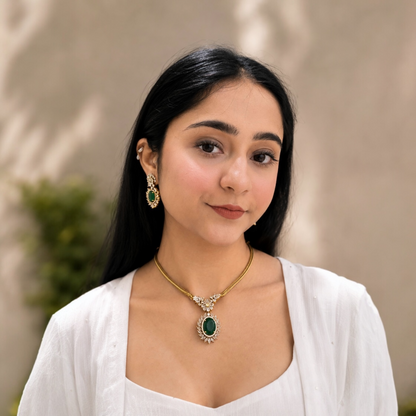 Inayat Ad Necklace - Green