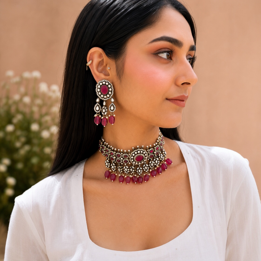 Meera Moissanite Choker - Rani