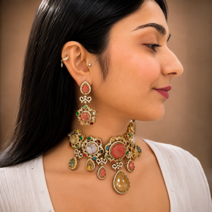 Sirat Sabya Choker-Multicolour