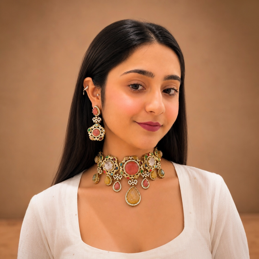 Sirat Sabya Choker-Multicolour